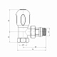Кран радиаторный Icma 1/2" с антипротечкой угловой №1124