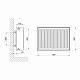 Радіатор сталевий Aquatronic 33 тип 500х700 бічне підключення