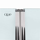 Штора на ванну Qtap Gemini CRM407513RP стекло Pear 6 мм, 75х130 см
