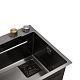 Кухонна мийка Kroner KRP Schwarze - SET7545HM PVD (3.0/0.8 мм)