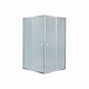 Lidz Wawel SC80x80.SAT.LOW.FR Душова кабіна квадратна, скло Frost 4 мм + Lidz Душовий піддон KAPIELKA ST80x80х14