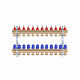 Колектор в зборі STA на 12 виходів 1"х3/4" з євроконусами, латунний