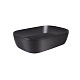 Раковина-чаша Qtap Robin 610х400х145 Matt black з донним клапаном QT132143PMBMB