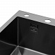 Кухонна мийка Kroner KRP Schwarze - 6350LHM PVD (3.0/1.0 мм)