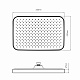 Лійка для верхнього душу Qtap Hlavova 330x220 мм прямокутна QTHLA107BLM45945 Black Matt